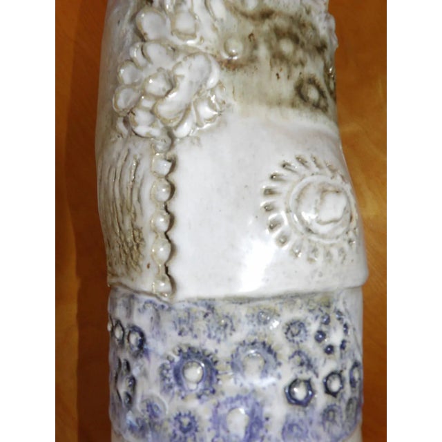 Two exceptional earthenware constructionist style vases by Herman Roderick Volz. Both pieces signed on base. A painter,...