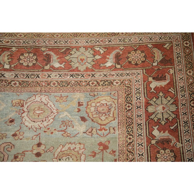 Vintage Distressed Mahal Carpet - 8'10" X 11'8" For Sale - Image 12 of 12