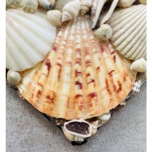 White Vintage Seashell Heart Shaped Jewelry Trinket Box For Sale - Image 8 of 8