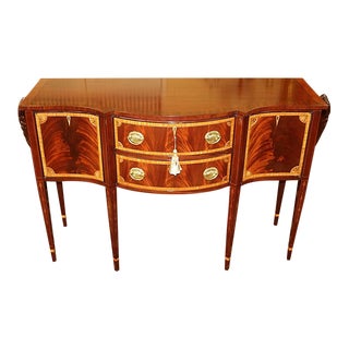 Councill Craftsman Flame Mahogany Satinwood Banded Sideboard For Sale
