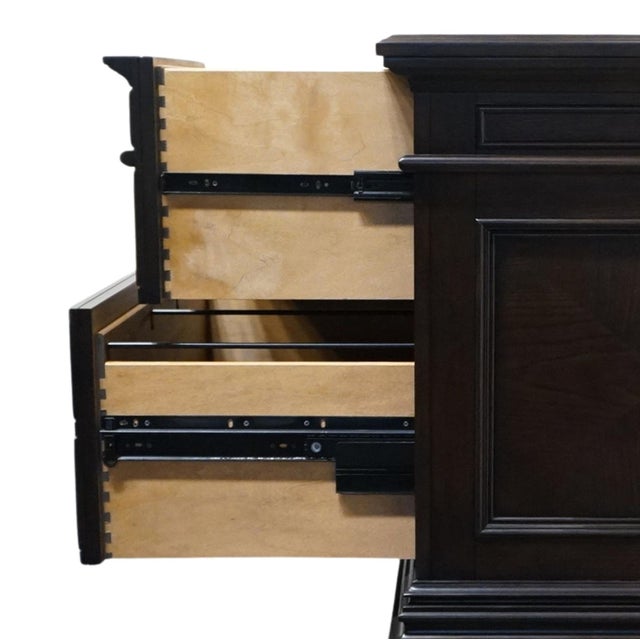 Aspenhome Walnut Contemporary Traditional Style 41" Lateral File Cabinet 124-378 - Molasses Brown Finish For Sale In Kansas City - Image 6 of 12