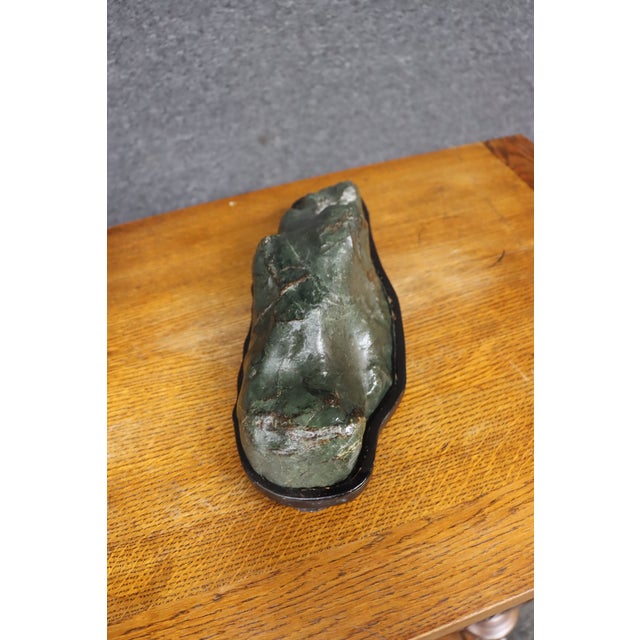 Mid-Century Japanese Suiseki Stone on Display Stand For Sale - Image 11 of 12