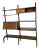 Mid-Century Danish Teak and Brass Wall System Unit by Louis Van Teeffelen for Wébé, 1950s For Sale