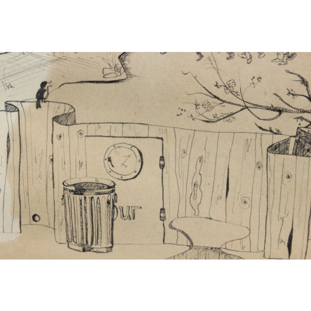 Mid 20th Century Rockaway Township School Drawing For Sale - Image 5 of 7