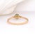 Tsavorite Garnet & Diamond Ring in 14k Yellow Gold – Round Shape 4mm, Size 6.75 For Sale In Columbus - Image 6 of 7