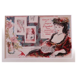 Grau Sala, Greeting Card, Lithograph, 1960 For Sale