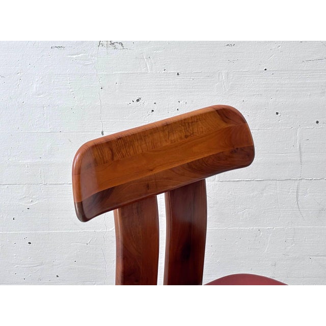 Vintage Sapporo Dining Chairs in Walnut by Mario Marenco for Mobil Girgi, 1970s, Set of 4 For Sale - Image 13 of 16