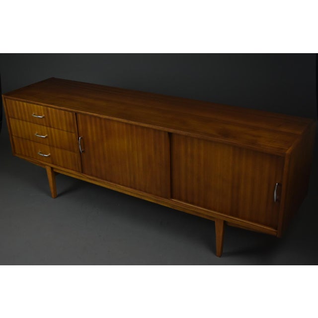 Wood Mid-Century Sideboard in Mahogany, Poland, 1960s For Sale - Image 7 of 10
