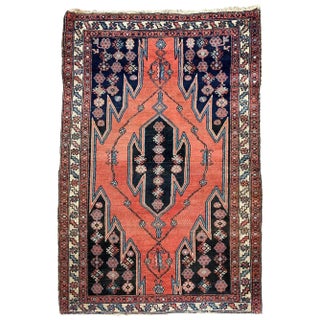Vintage Kurdish Zanjan Rug For Sale