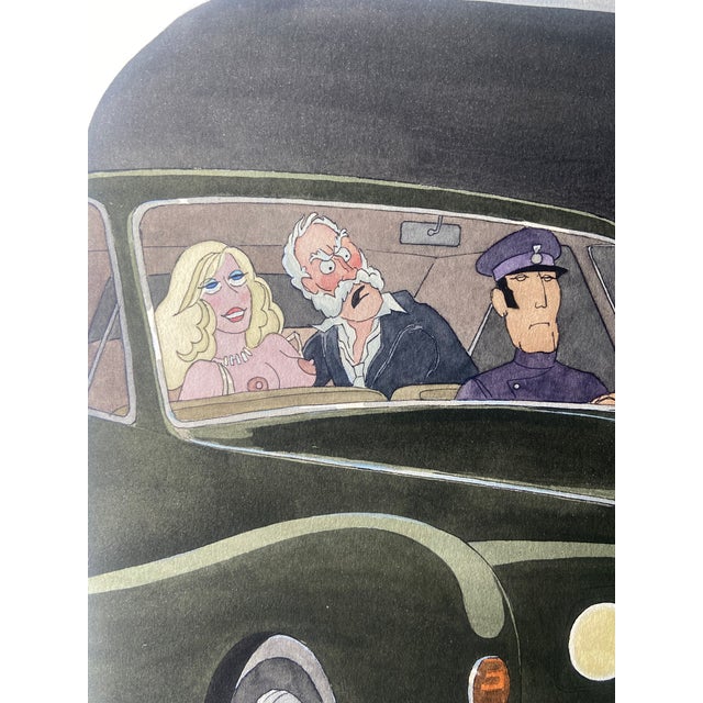 Francis Wilford Smith (Smilby) Diners Club Magazine (Austrian Edition) Single Panel Gag Cartoon Illustration Original Art...