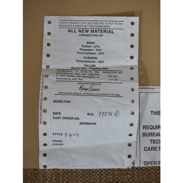 Marge Carson Continental Style Upholstered Sofa For Sale - Image 12 of 12