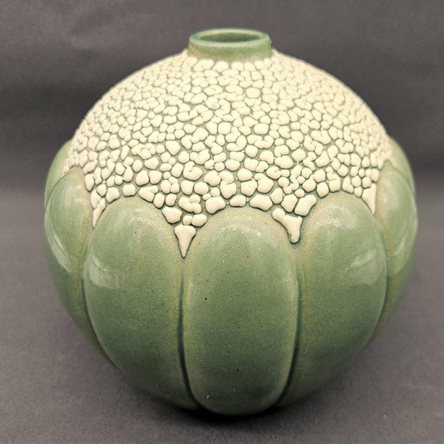 Ceramic Art Deco Ceramic Vase by Saint-Clément, 1920s For Sale - Image 7 of 7