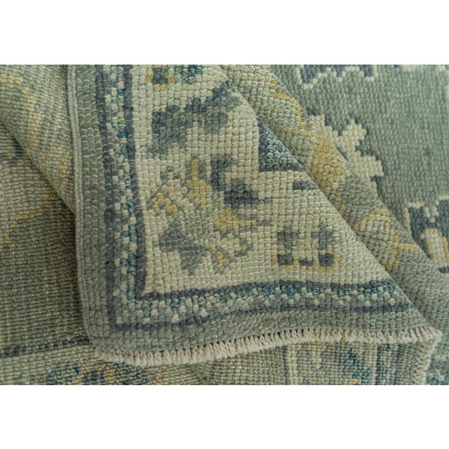Textile Turkish Oushak Rug 2'7" x 9'10" #19176 For Sale - Image 7 of 8