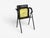 Metal Jacques Adnet Attr., Folding Chair, Black Leather, Brass, France, 1950s For Sale - Image 7 of 10