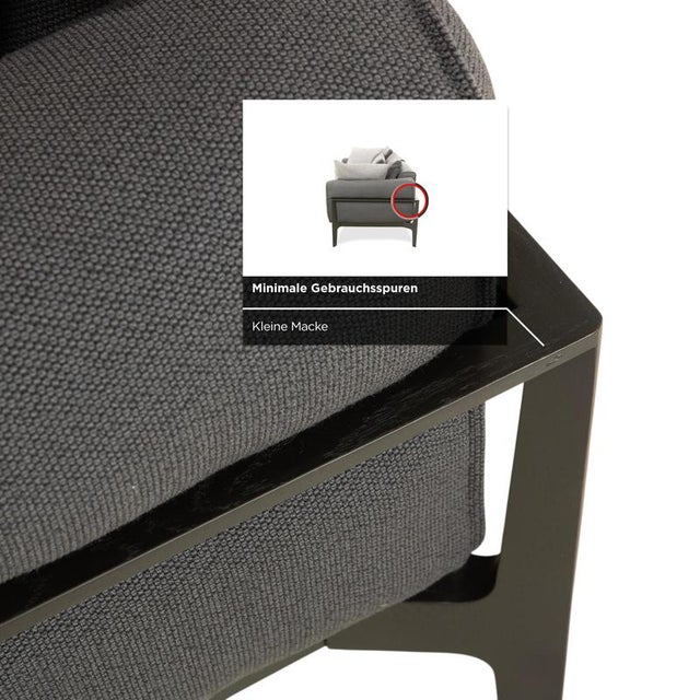 Gray Elm 2-Seater Sofa in Oak and Anthracite Fabric by Jehs & Laub for Cor For Sale - Image 8 of 13