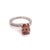 Metal Diamond Zircon Ring 14k White Gold Large 4.45 TCW Women Certified, Size 6.5 For Sale - Image 7 of 9