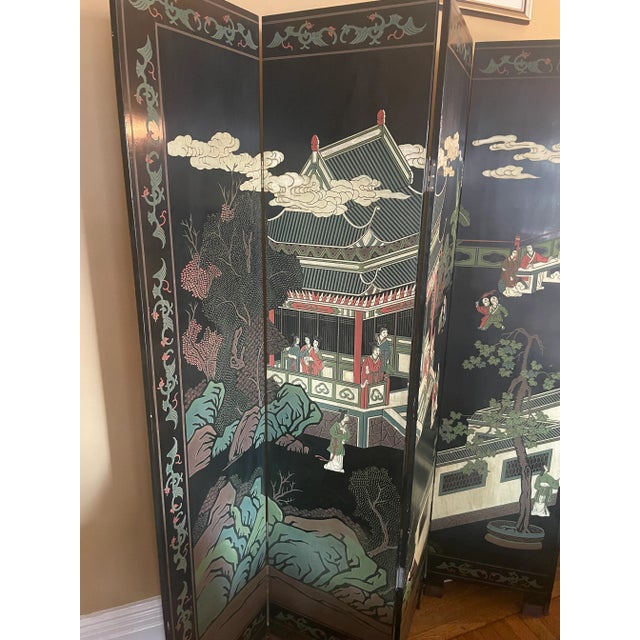Antique Chinoiserie Floor Screen / Dividers For Sale In New York - Image 6 of 6