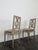 Louis XVI Style Cream Lacquered and Upholstered Cabriolet Salon Set with Gilded Highlights, Set of 6 For Sale - Image 15 of 18