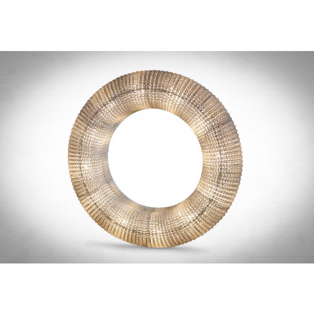 Illuminated Saturn Mirror in Crystal Glass by Timothy Oulton, 2010s For Sale - Image 3 of 15