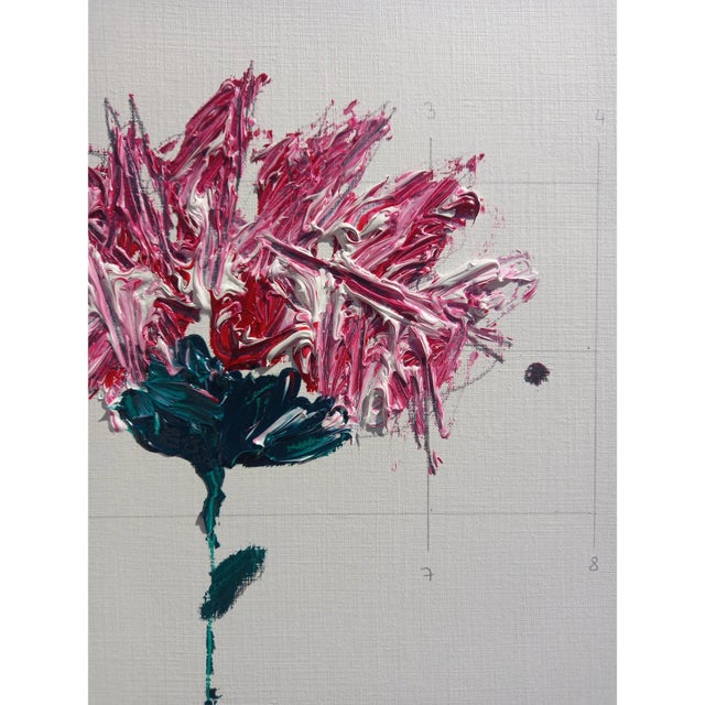 2020s Framed Organic Modernist Original Flower Painting / Botanical / Herbarium For Sale - Image 5 of 6
