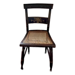 Antique Primitive Painted New England Chairs, set of 4 For Sale