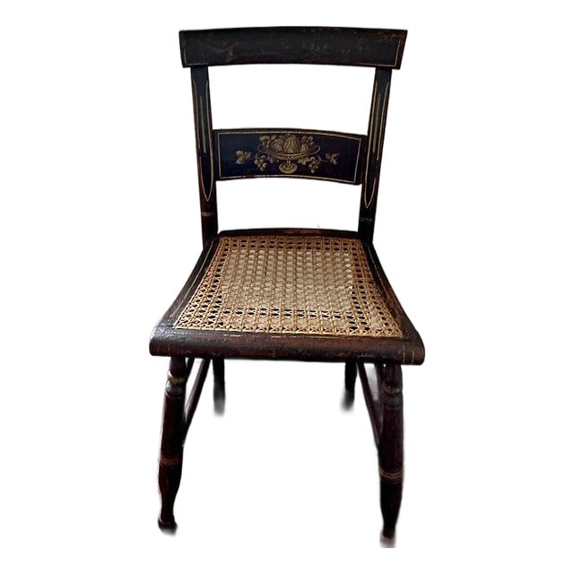 Antique Primitive Painted New England Chairs, set of 4 For Sale