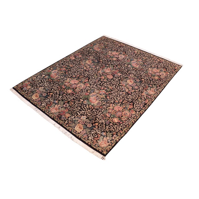 Designed with mesmerizing intricacy and gorgeous color palette, this hand-knotted masterpiece demonstrates the beauty and...
