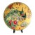 Vintage Chinese Golden Peacock Porcelin Plate For Sale