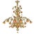 Glass Venetian Scenographic Sunflowers Amber and Green Murano Glass Chandelier by Simoeng for Simoeng For Sale - Image 7 of 7