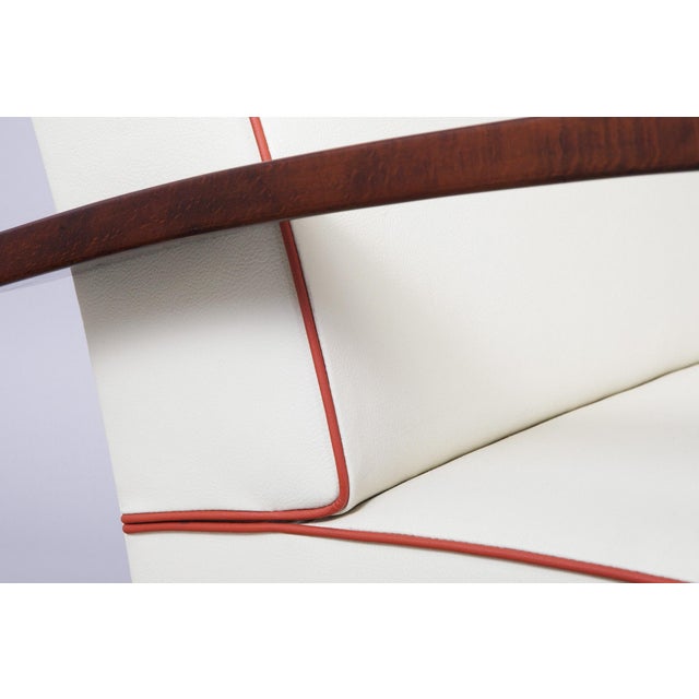 Set of Art Deco Armchairs in Walnut, 1930s For Sale - Image 9 of 9