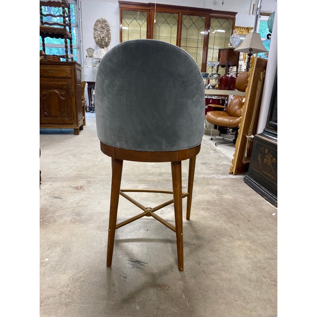 Hickory Chair Furniture Company Counter Stool With Performance Fabric