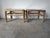 Coastal 1970's Vintage Coastal Organic Whitewashed Rattan & Glass Top End Tables – A Pair For Sale - Image 3 of 15