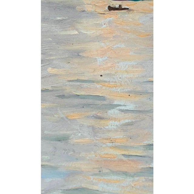 Impressionism River Landscape Oil Painting, Ukrainian Art, 1970s For Sale - Image 4 of 6