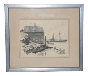 Gordon Hope Grant Pencil Signed Lithograph C.1930s