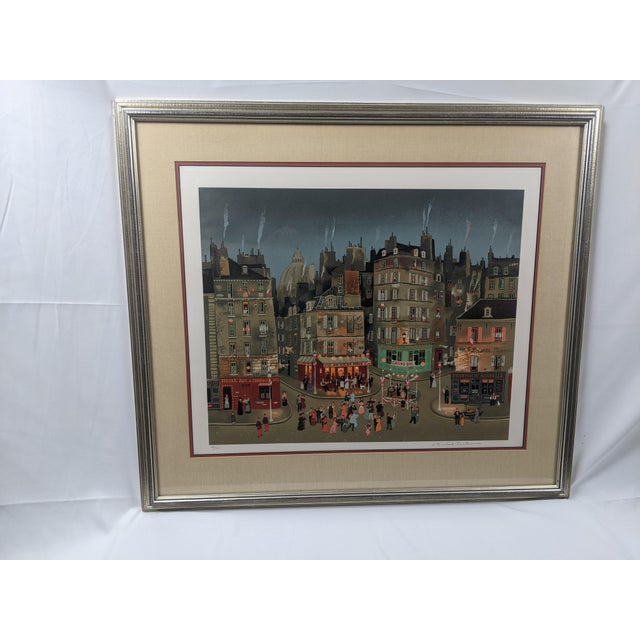 Late 20th Century Michel Delacroix "Le Grand Bal" Pencil Signed & Numbered Limited Edition Lithograph 146/150, Professionally Framed For Sale - Image 9 of 16