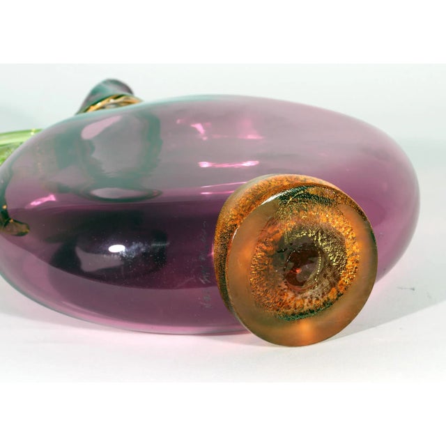 Early 21st Century Michael Schunke Nine Iron Studios Hand-Blown Flat Art Glass Pitchers - Set of 3 For Sale - Image 5 of 11