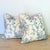 Jasper Tree of Life pillows in pale blue, double sided featuring a different part of the print front and back. Fronts...