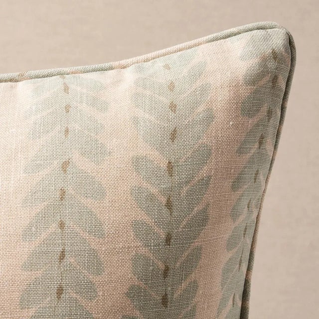 This pillow features Woodperry by Veere Grenney for Schumacher with a self welt finish. Classic yet modern, Woodperry is...