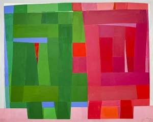 1964 "Jochabed" Michael Loew Abstract Painting