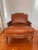 Brown 1990s Ethan Allen Bergere Leather Chair and Ottoman For Sale - Image 8 of 17