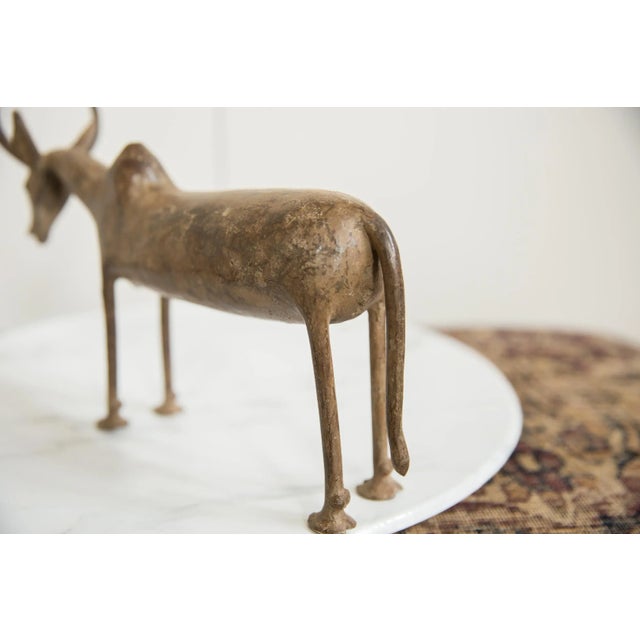 Vintage African Bronze Wildebeest For Sale In New York - Image 6 of 9