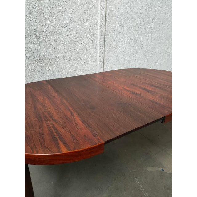 Mid-Century Extendable Palisander Dining Table from Dinamarca, 1970s For Sale - Image 11 of 12