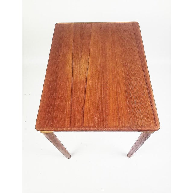 Brown Vintage Side Table in Teak, 1950s For Sale - Image 8 of 13