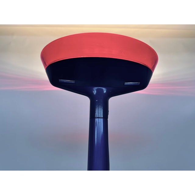 Blue Minimalist Dimmable Halogen Floor Light from Luceplan, Italy, 1990s For Sale - Image 8 of 18