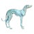Vintage Boho Patinated Bronze Greyhound For Sale