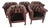 Late 20th Century Swedish Chesterfield Chairs- Set of 4 For Sale