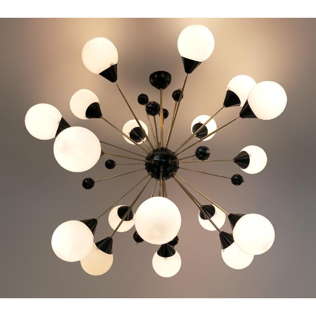 Not Yet Made - Made To Order 21st Century Matte White Murano Nebula Sputnik Chandelier by Fabio LTD For Sale - Image 5 of 7