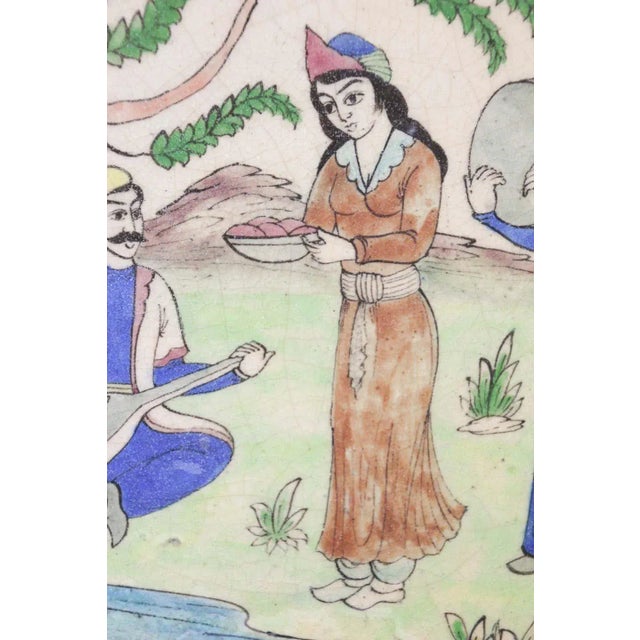 Antique 19th Middle Eastern Circular Tile For Sale - Image 10 of 13