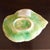 Ceramic Begonia Majolica English Leaf Plate With Stand For Sale - Image 7 of 7