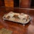 Metal 19th Century Sheffield Pen Tray With Crystal Inkwells - 3 Pieces For Sale - Image 7 of 7